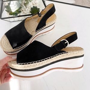 🆕 Marc Fisher Platform Wedge Leather Sandals